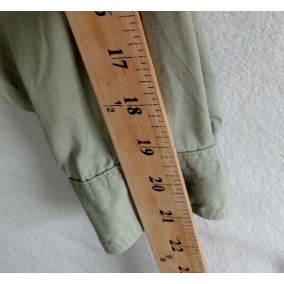 Chinowear Bugle Boy For Her Shirt  Women's Medium Green Button Down VTG - Picture 7 of 8